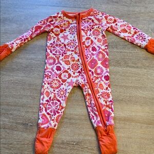 Little sleepies 0/3 summer print EUC pajamas
